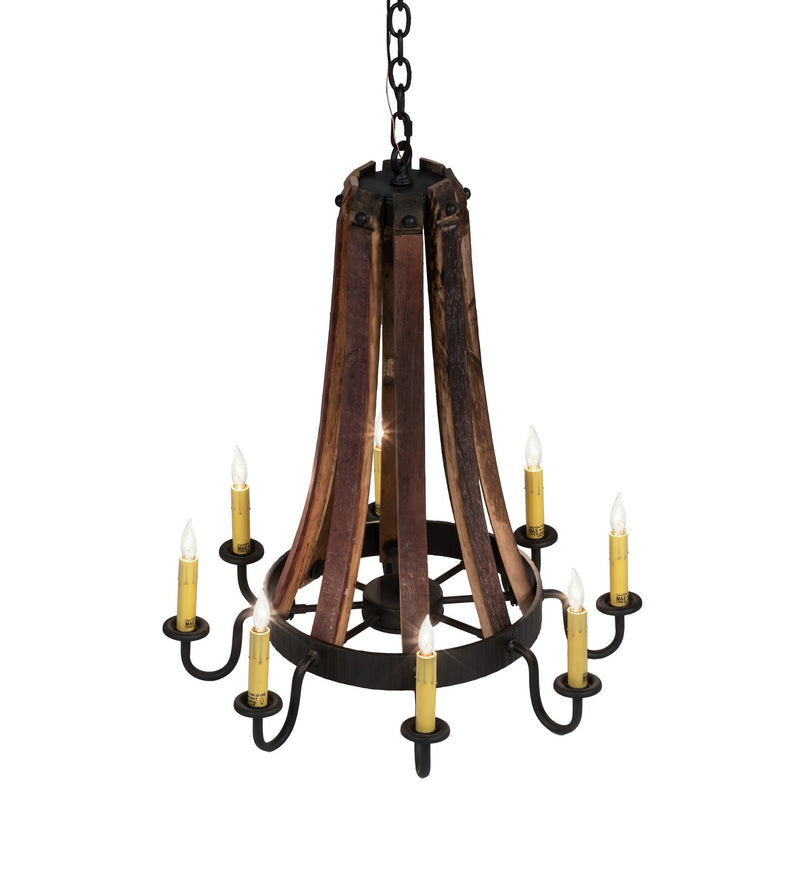 Meyda Tiffany 224987 Eight Light Chandelier, Oil Rubbed Bronze