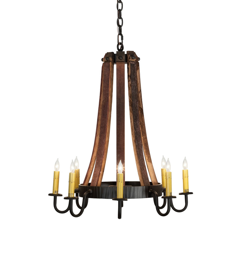 Meyda Tiffany 224987 Eight Light Chandelier, Oil Rubbed Bronze