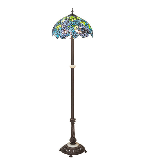 Meyda Tiffany 225024 Three Light Floor Lamp, Mahogany Bronze
