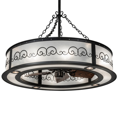 Meyda Tiffany 225290 16 Light Chandel-Air, Old Wrought Iron