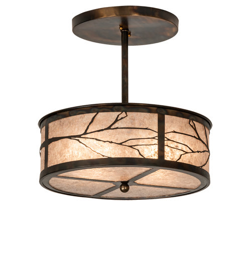 Meyda Tiffany 225295 Two Light Pendant, Dark Burnished Antique Copper