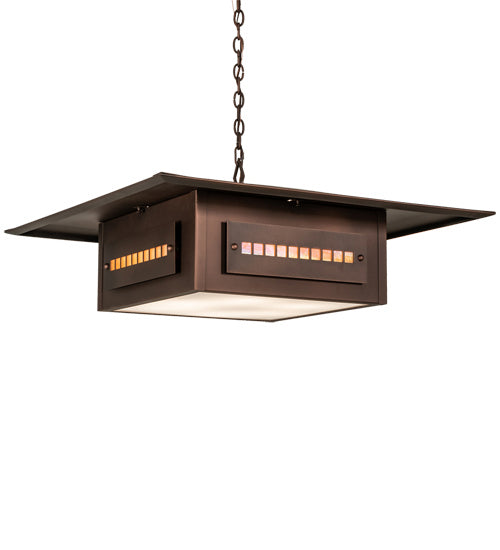 Meyda Tiffany 225449 Six Light Pendant, Cinnamon Coffee Metallic
