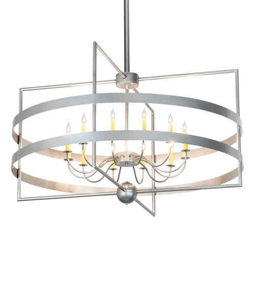 Meyda Tiffany 225508 12 Light Chandelier, Nickel Powder Coat