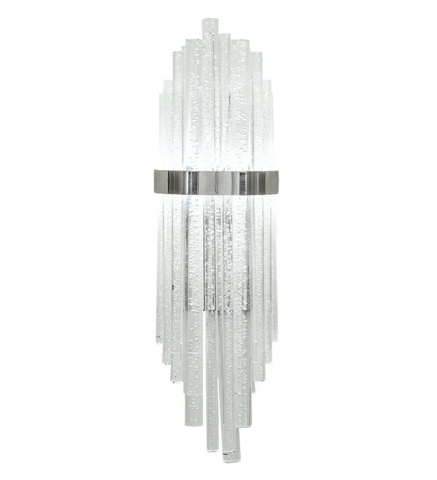 Meyda Tiffany 225777 LED Wall Sconce, Mirror Stainless Steel