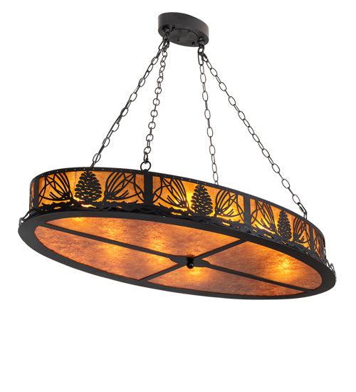 Meyda Tiffany 225845 Eight Light Pendant, Textured Black