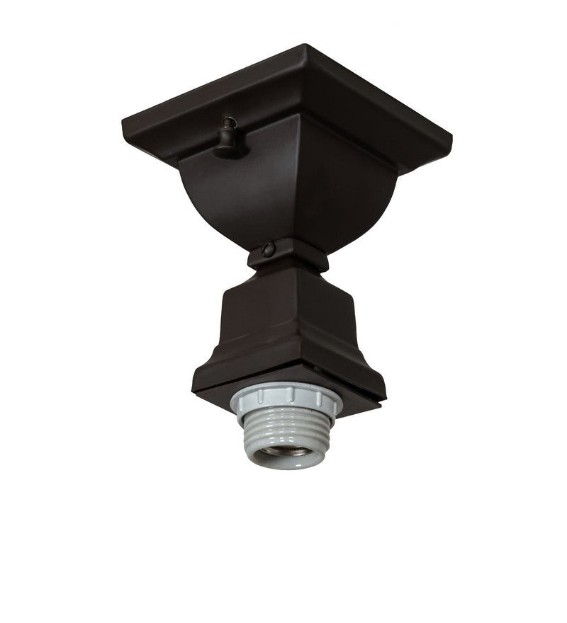 Meyda Tiffany 225880 One Light Flushmount, Oil Rubbed Bronze