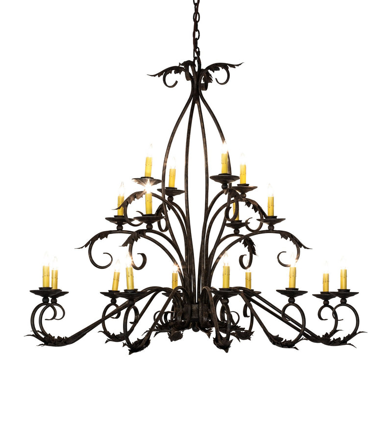 Meyda Tiffany 225931 18 Light Chandelier, Antiquity