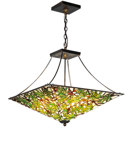 Meyda Tiffany 226111 Eight Light Pendant, Light Burnished Antique Copper