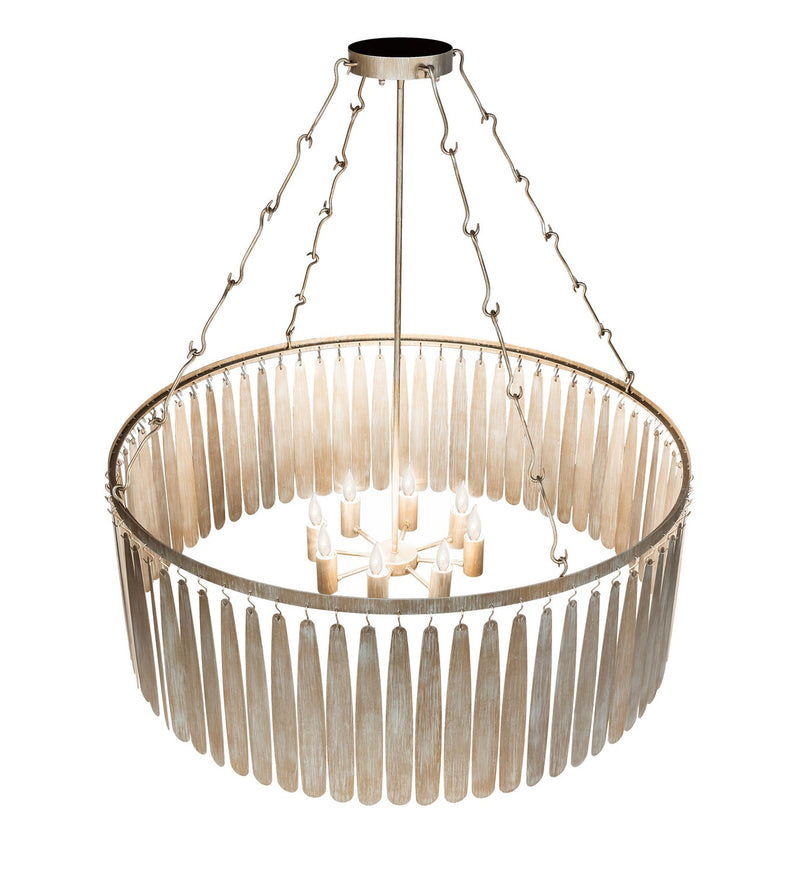 Meyda Tiffany 226179 Eight Light Chandelier, Antique Silver