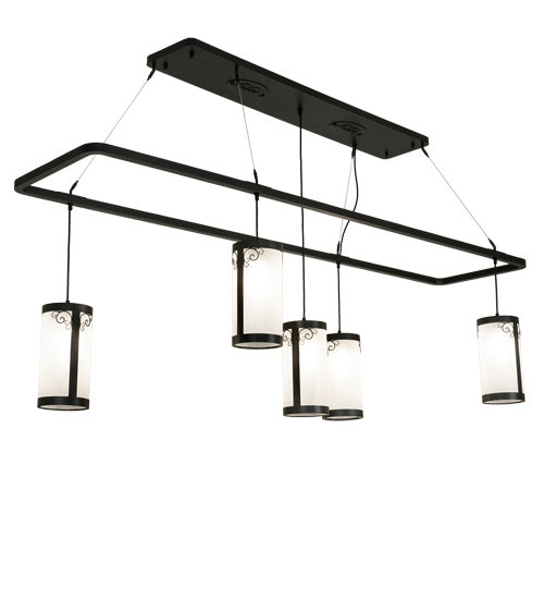 Meyda Tiffany 226224 Five Light Chandelier, Old Wrought Iron