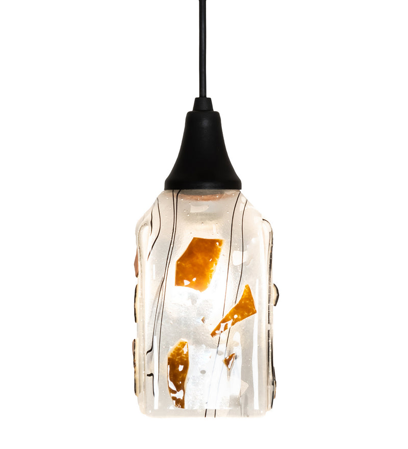 Meyda Tiffany 226314 One Light Mini Pendant, Textured Black