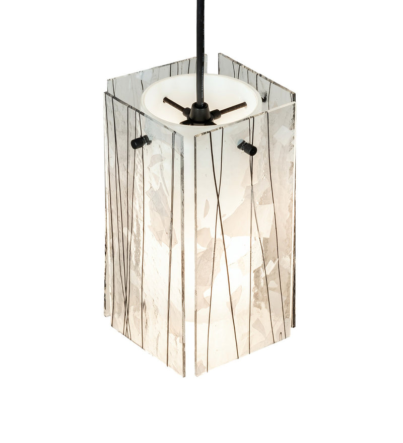 Meyda Tiffany 226315 One Light Mini Pendant, Textured Black