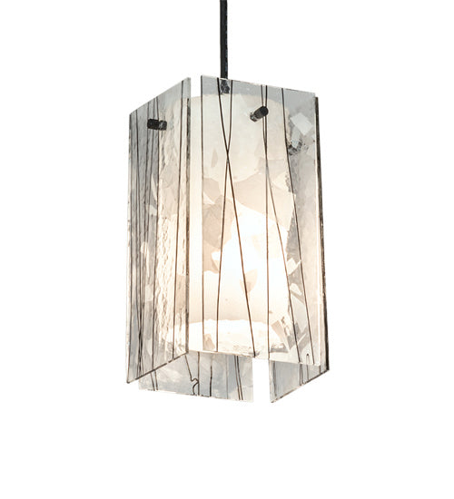 Meyda Tiffany 226315 One Light Mini Pendant, Textured Black