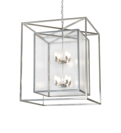 Meyda Tiffany 226415 Eight Light Pendant, Nickel Powder Coat