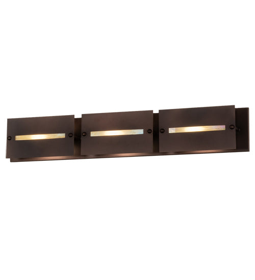 Meyda Tiffany 226440 Three Light Vanity, Cinnamon Coffee Metallic