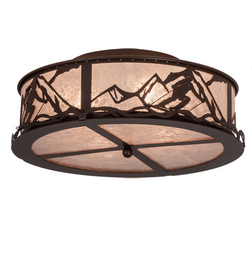 Meyda Tiffany 226462 Four Light Semi-Flushmount, Cafe Noir