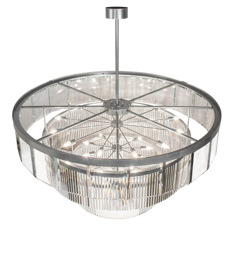 Meyda Tiffany 226528 27 Light Chandelier, Sparkle Silver