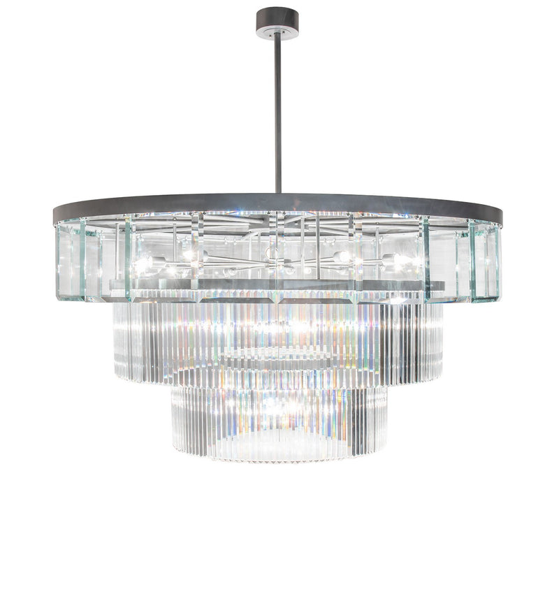 Meyda Tiffany 226528 27 Light Chandelier, Sparkle Silver