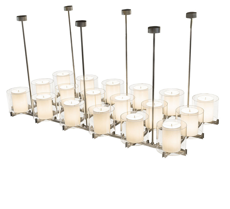 Meyda Tiffany 226531 18 Light Pendant, Nickel