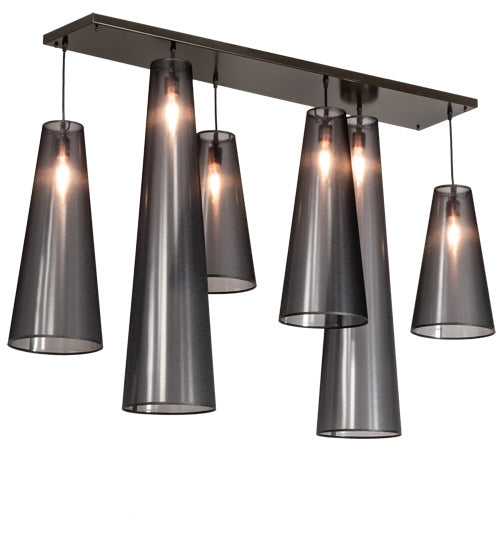 Meyda Tiffany 227014 Six Light Pendant, Timeless Bronze