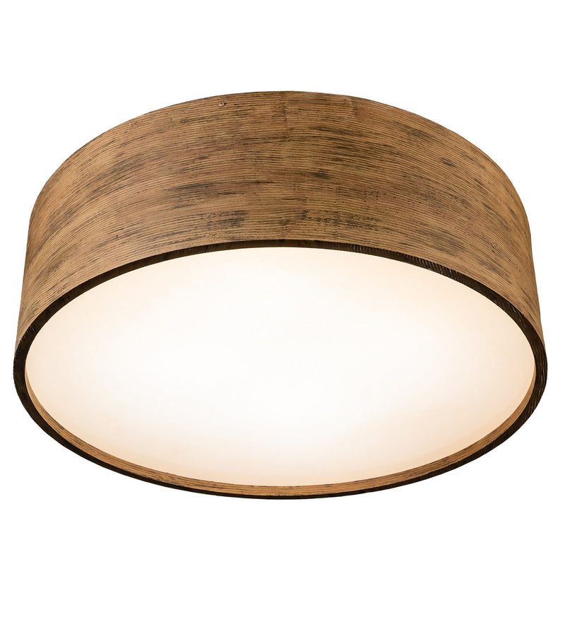 Meyda Tiffany 227018 LED Flushmount, Old Distressed Wood