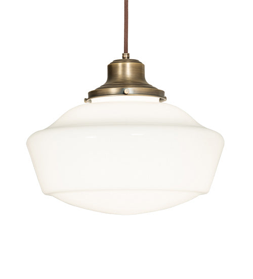 Meyda Tiffany 227178 One Light Pendant, Antique Brass