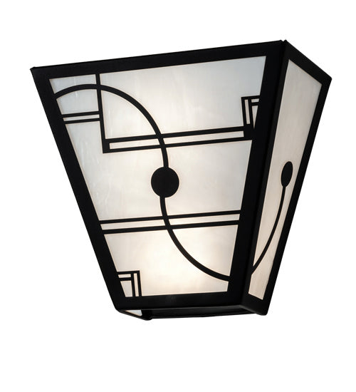 Meyda Tiffany 227453 Two Light Wall Sconce, Textured Black