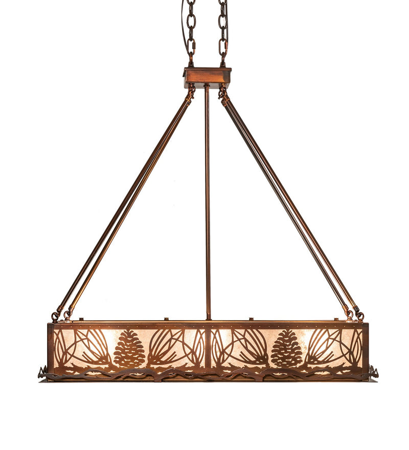 Meyda Tiffany 227680 Eight Light Pendant, Vintage Copper