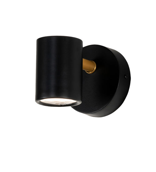 Meyda Tiffany 227971 LED Wall Sconce, Flat Black And Goldtastic