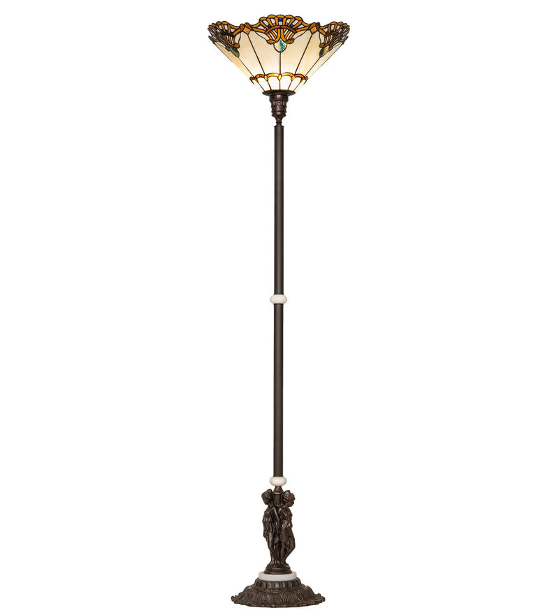 Meyda Tiffany 228408 One Light Floor Lamp, Mahogany Bronze