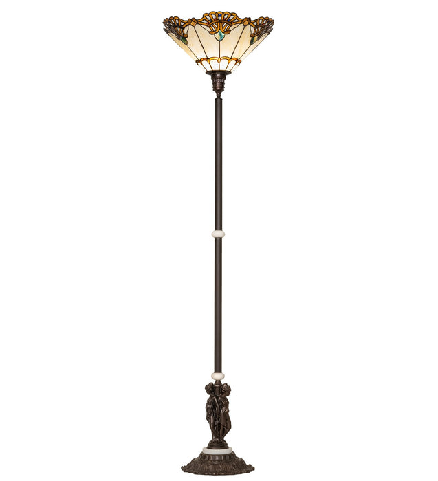 Meyda Tiffany 228408 One Light Floor Lamp, Mahogany Bronze