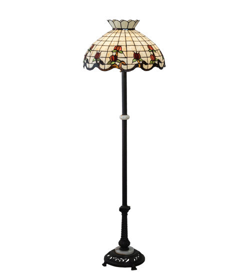 Meyda Tiffany 228514 Three Light Floor Lamp, Mahogany Bronze