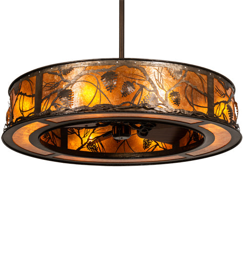 Meyda Tiffany 228668 Eight Light Chandel-Air, Antique Copper