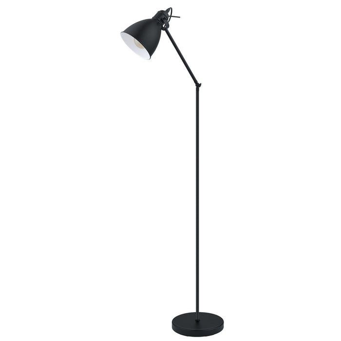 Eglo USA 49471A One Light Floor Lamp, Black / White
