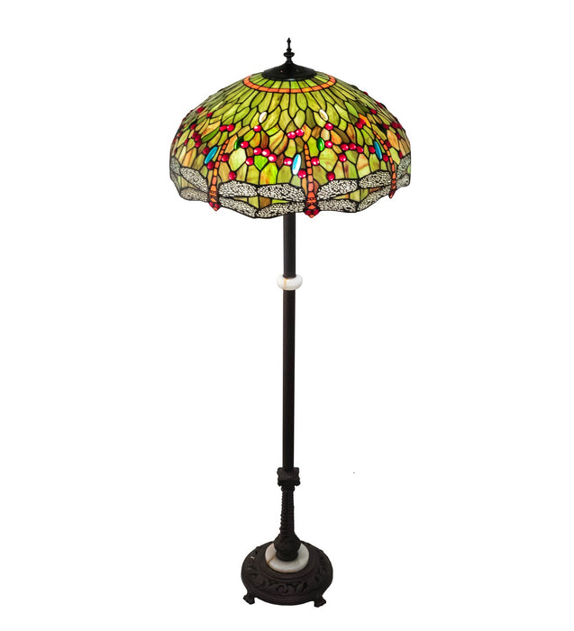 Meyda Tiffany 228851 Three Light Floor Lamp, Mahogany Bronze