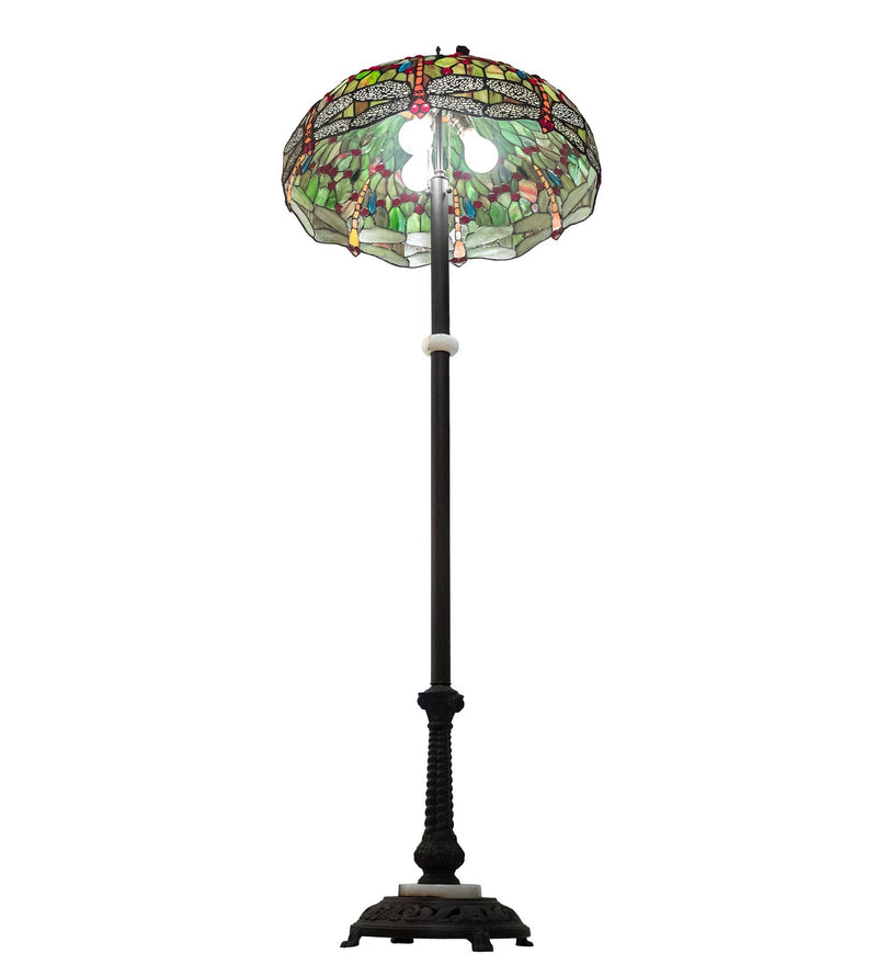 Meyda Tiffany 228851 Three Light Floor Lamp, Mahogany Bronze