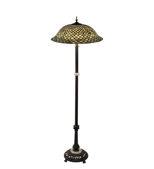 Meyda Tiffany 229070 Three Light Floor Lamp, Mahogany Bronze
