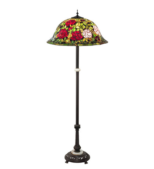 Meyda Tiffany 229110 Three Light Floor Lamp, Mahogany Bronze