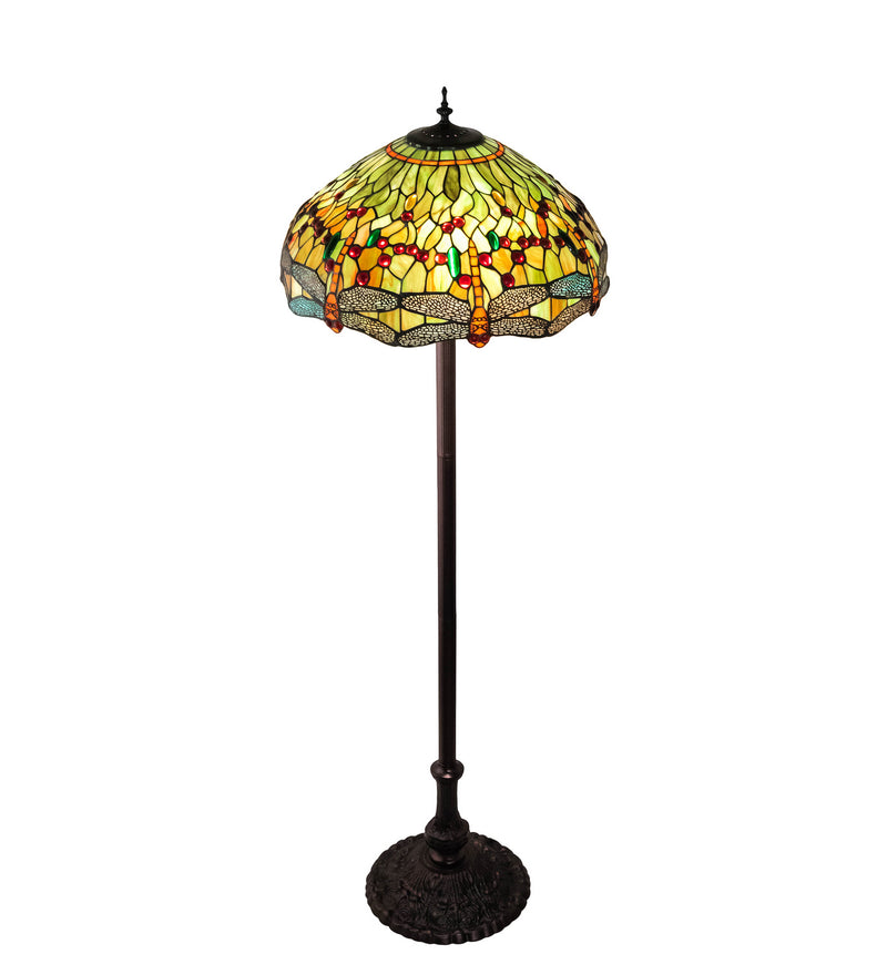 Meyda Tiffany 229131 Three Light Floor Lamp, Mahogany Bronze