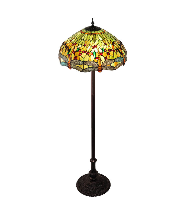 Meyda Tiffany 229131 Three Light Floor Lamp, Mahogany Bronze