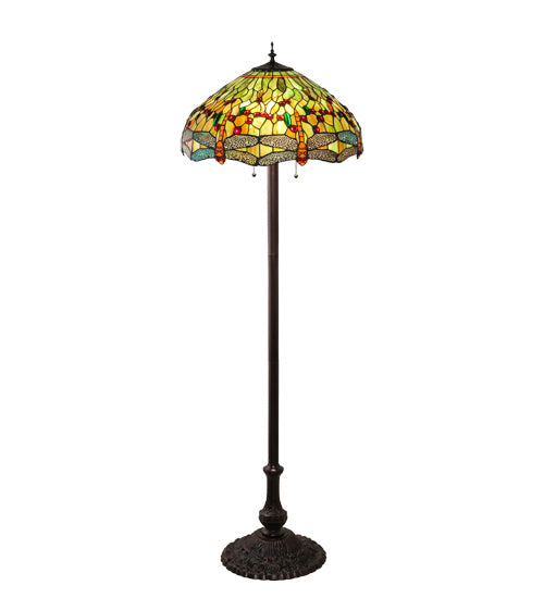 Meyda Tiffany 229131 Three Light Floor Lamp, Mahogany Bronze