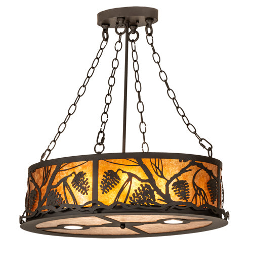 Meyda Tiffany 229136 Six Light Pendant, Oil Rubbed Bronze