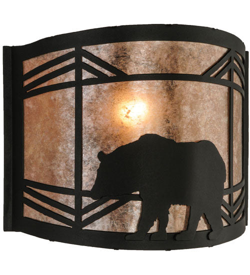 Meyda Tiffany 22937 One Light Wall Sconce, Black