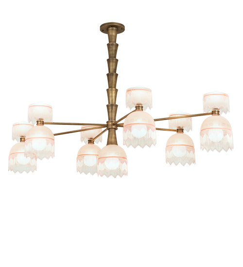 Meyda Tiffany 229437 13 Light Chandelier, Matte Brass