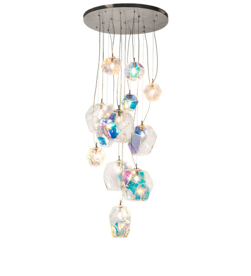 Meyda Tiffany 229565 12 Light Pendant, Nickel