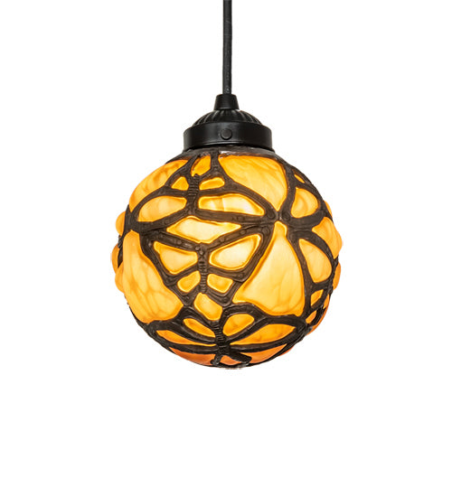 Meyda Tiffany 230028 One Light Pendant, Dark Bronze