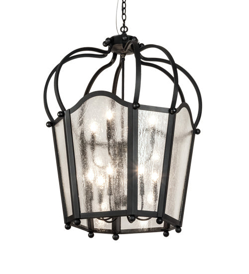 Meyda Tiffany 230264 Ten Light Pendant, Textured Black