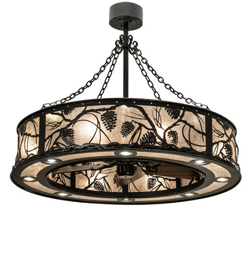 Meyda Tiffany 230595 LED Chandel-Air, Wrought Iron