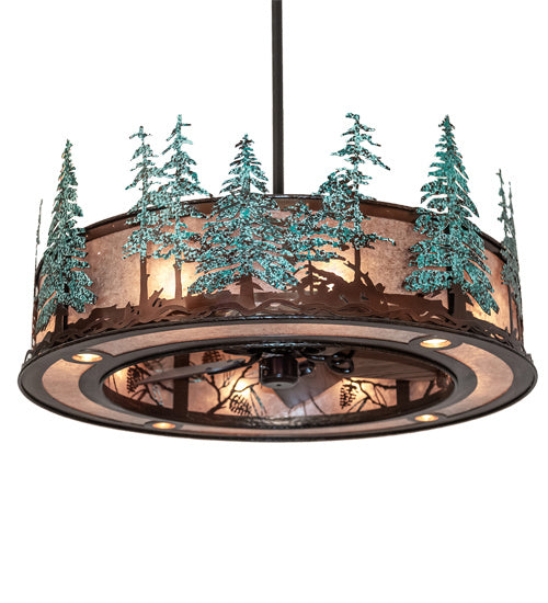 Meyda Tiffany 230672 16 Light Chandel-Air, Vintage Copper,Oil Rubbed Bronze