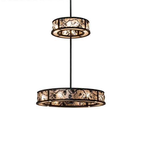 Meyda Tiffany 230929 24 Light Chandel-Air, Textured Black